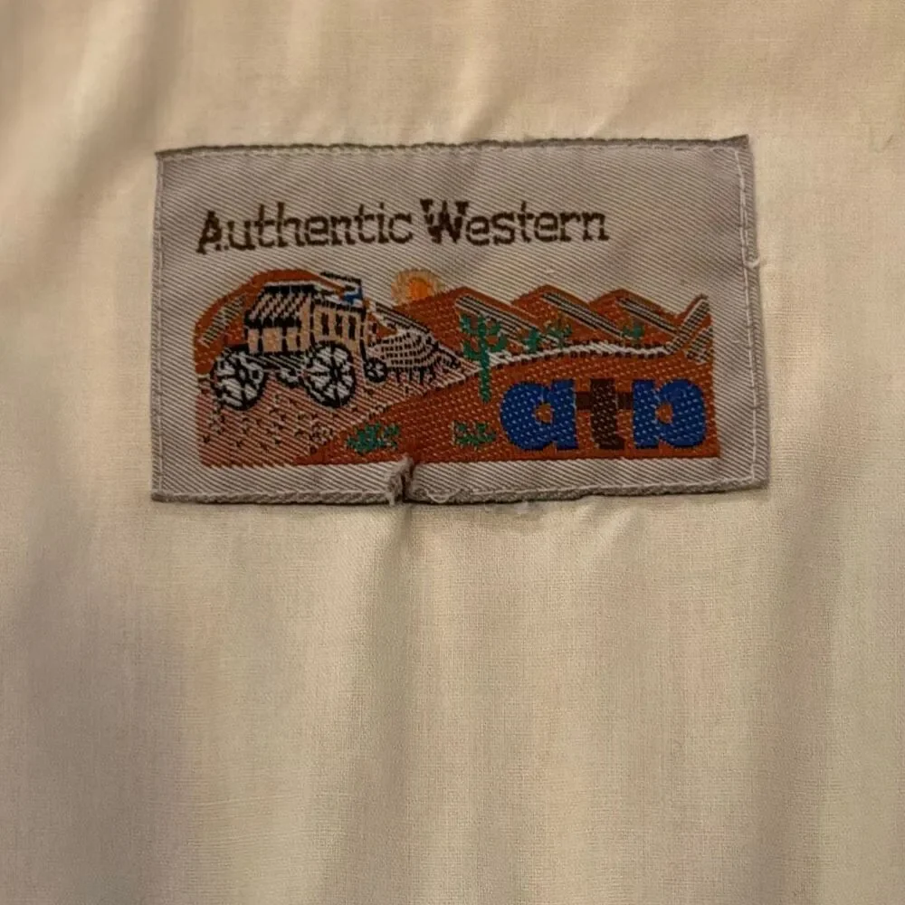 ATA Vintage 70s Authentic Western Pearl Snap Shirt Embroidered Peacock Floral Yo